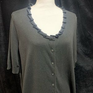 Talbots Ruffle Sweater